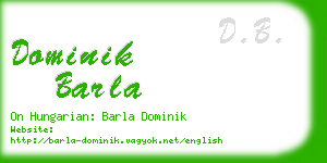 dominik barla business card